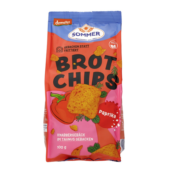 SOMMER BACKKUNST SEIT 1864 Brot Chips - Paprika & Chili 100 g