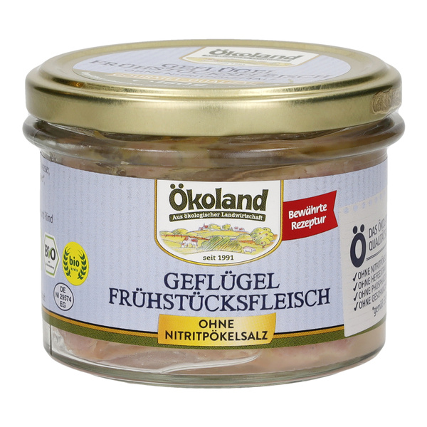ÖKOLAND Geflügel-Frühstücksfleisch 160 g