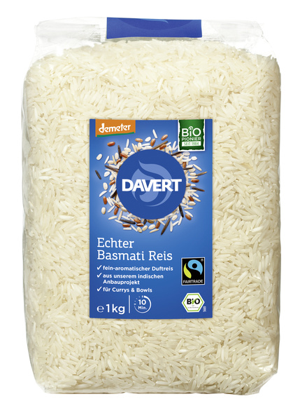 Davert Basmati Reis weiß demeter 1 kg