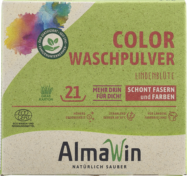 AlmaWin COLOR Waschmittel Lindenblüte 1 kg