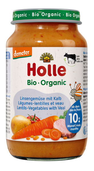 Holle  Linsengemüse mit Kalb 220 g