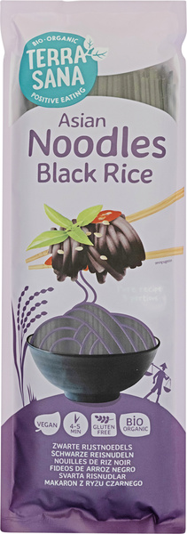 TerraSana Schwarze Reisnudeln 250 g