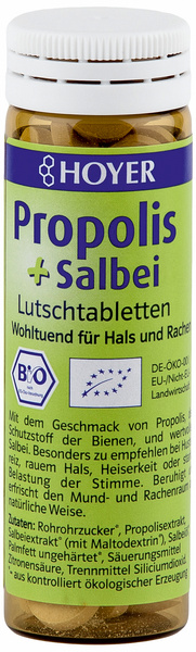 HOYER Propolis & Salbei 60 Tabletten 30 g