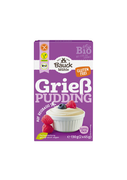 Bauck Mühle Grießpudding glf 2 Btl. 130 g