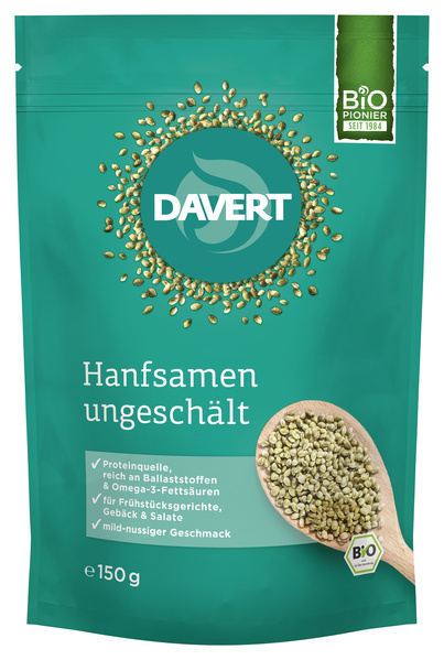 Davert Hanfsamen ungeschält 150 g