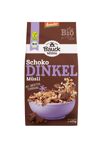 Bauck Mühle Dinkel Müsli Schokozart 425 g