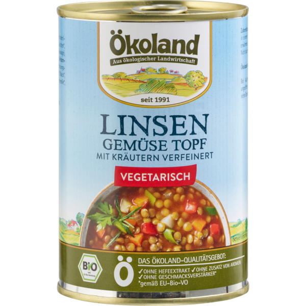 ÖKOLAND Linsen Gemüsetopf 400 g