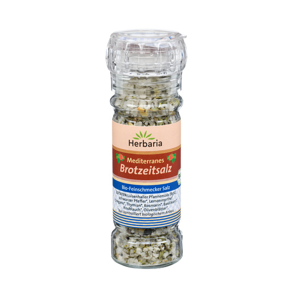 HERBARIA Mediterranes Brotzeitsalz bio Mühle 80 g