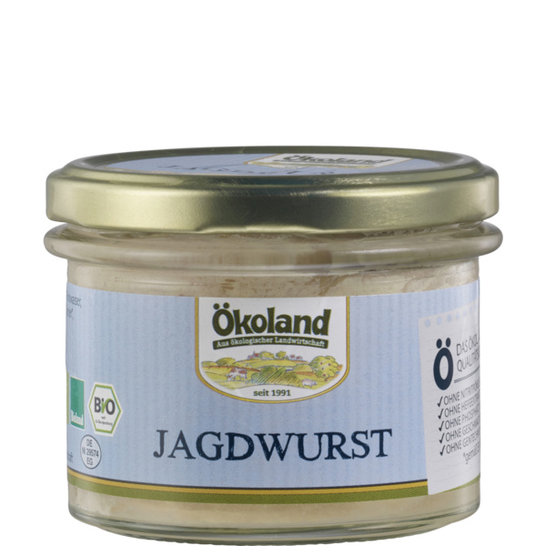 ÖKOLAND Jagdwurst im Glas 160 g