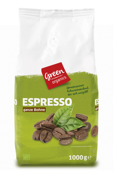 greenorganics Espresso ganze Bohne 1 kg