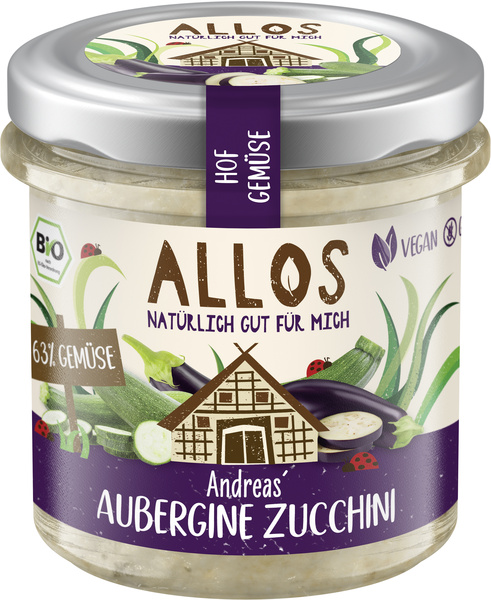 Allos Hof Gemüse Aubergine Zucchini 135 g