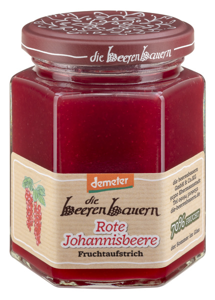 die beerenbauern Rote Johannisbeere Fruchtaufstrich 200 g