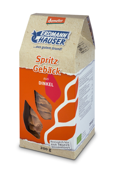 ErdmannHAUSER Getreideprodukte Dinkel Spritzgebäck 200 g