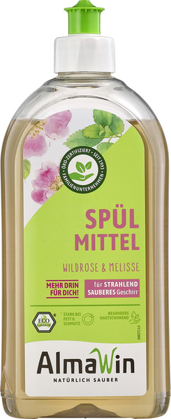 AlmaWin Spülmittel Wildrose Melisse 500 ml
