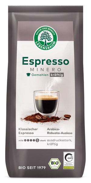 LEBENSBAUM Espresso minero gemahlen 250 g