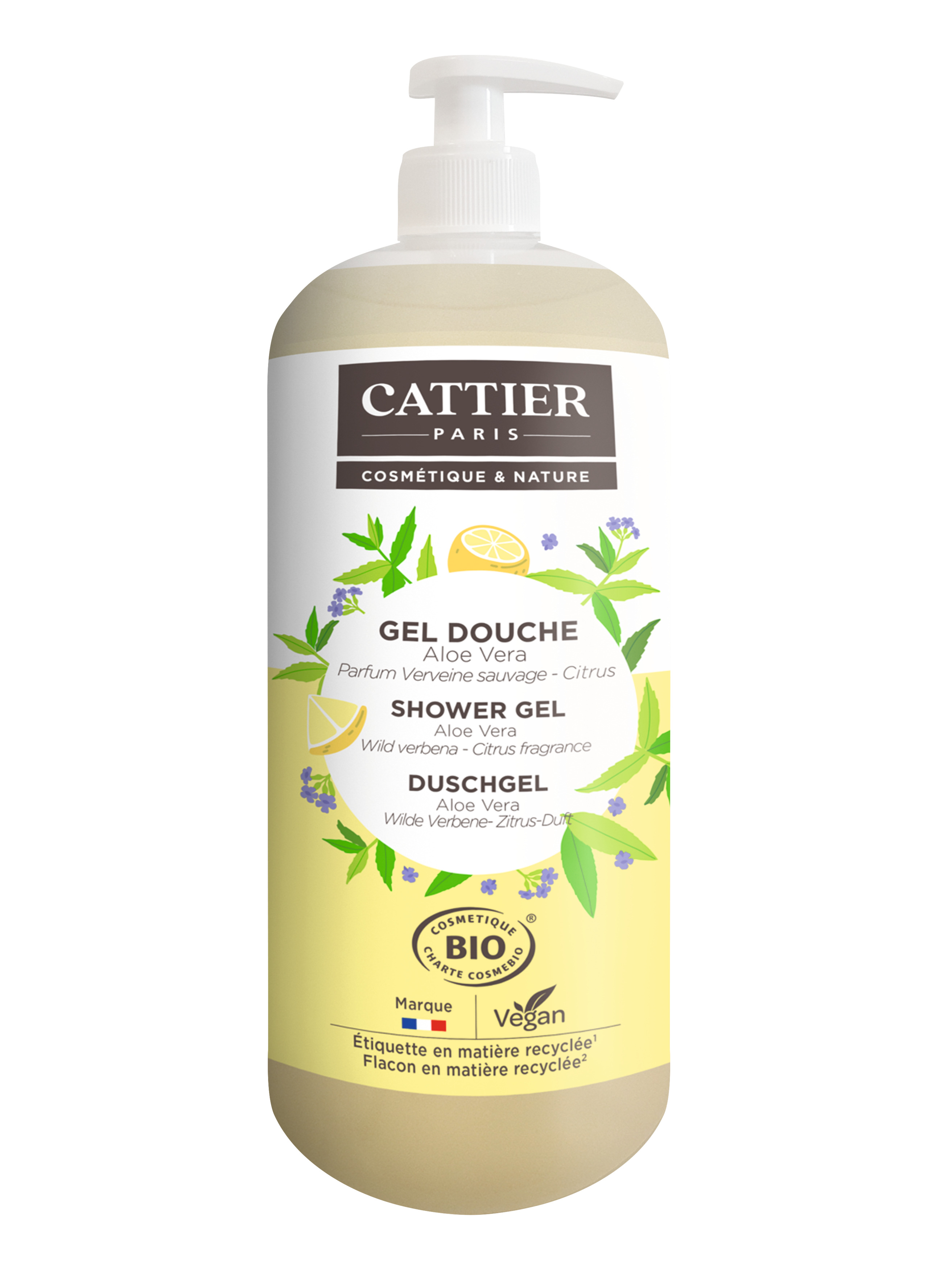 Cattier Paris DUSCHGEL WILDE VERBENA 1000 ml