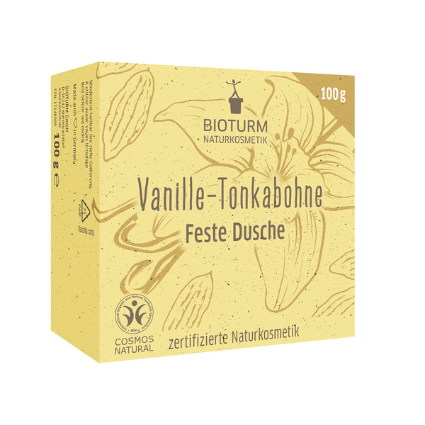 BIOTURM Feste Dusche Vanille-Tonkabohne 100 g