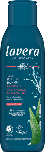 lavera basis sensitiv Body Milk Reichhaltig 250 ml