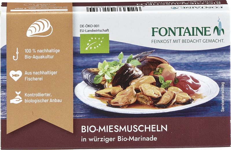 Fontaine Miesmuschelfleisch in Bio-Marinade 120 g