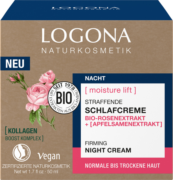 Logona MOISTURE LIFT SCHLAFCREME 50ml