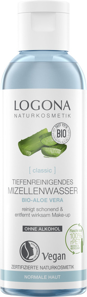 Logona Classic Tiefenreinigendes Mizellenwasser Bio-Aloe Vera 125 ml