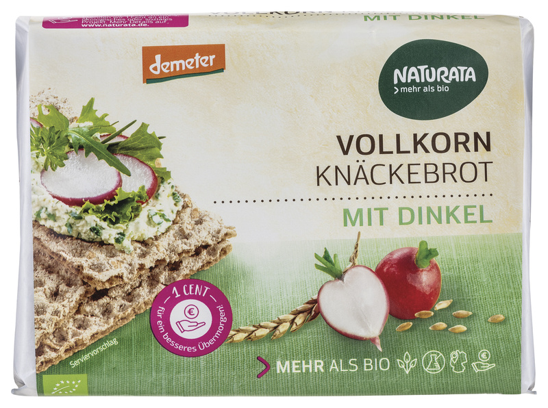 NATURATA Vollkorn-Knäckebrot mit Dinkel 250 g