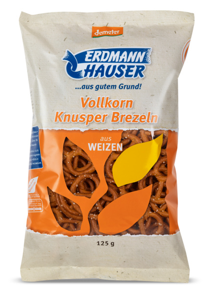 ErdmannHAUSER Getreideprodukte Weizen Knusperbrezeln 125 g