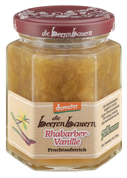 die beerenbauern Rhabarber-Vanille Fruchtaufstrich 200 g