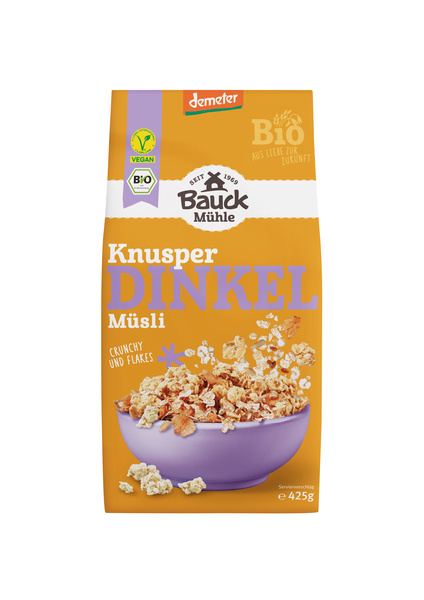 Bauck Mühle Dinkel Müsli Knusperzart 425 g