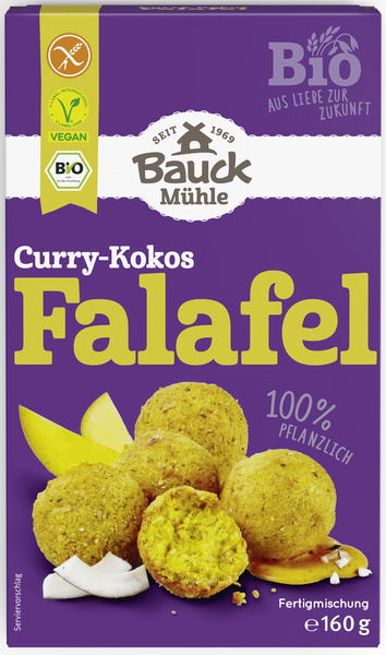 Bauck Mühle Falafel Curry-Kokos glutenfrei 160 g