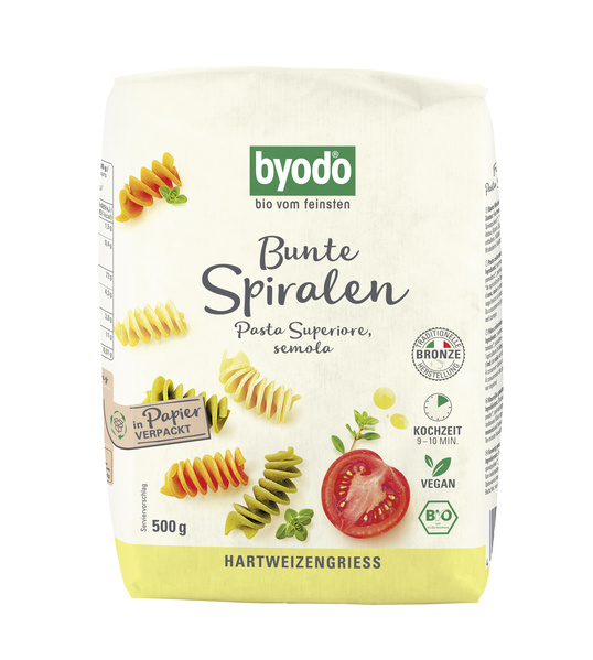 Byodo Spiralen semola bunt 500 g