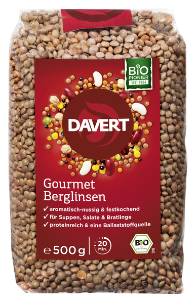 Davert Gourmet Berglinsen 500 g