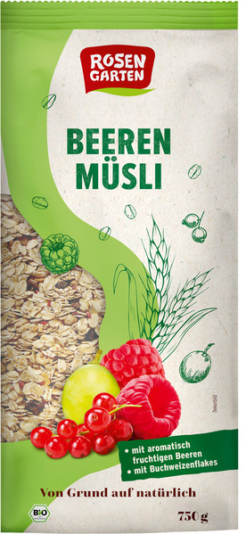 Rosengarten Beeren Müsli 750 g