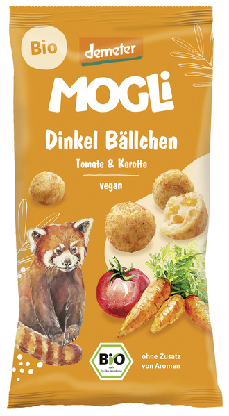 Mogli Dinkel Bällchen Tomate und Karotte 40 g