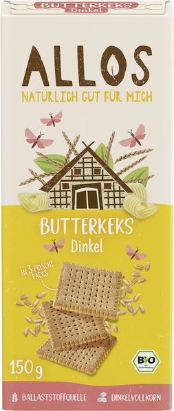 Allos Dinkel Butterkeks 150 g