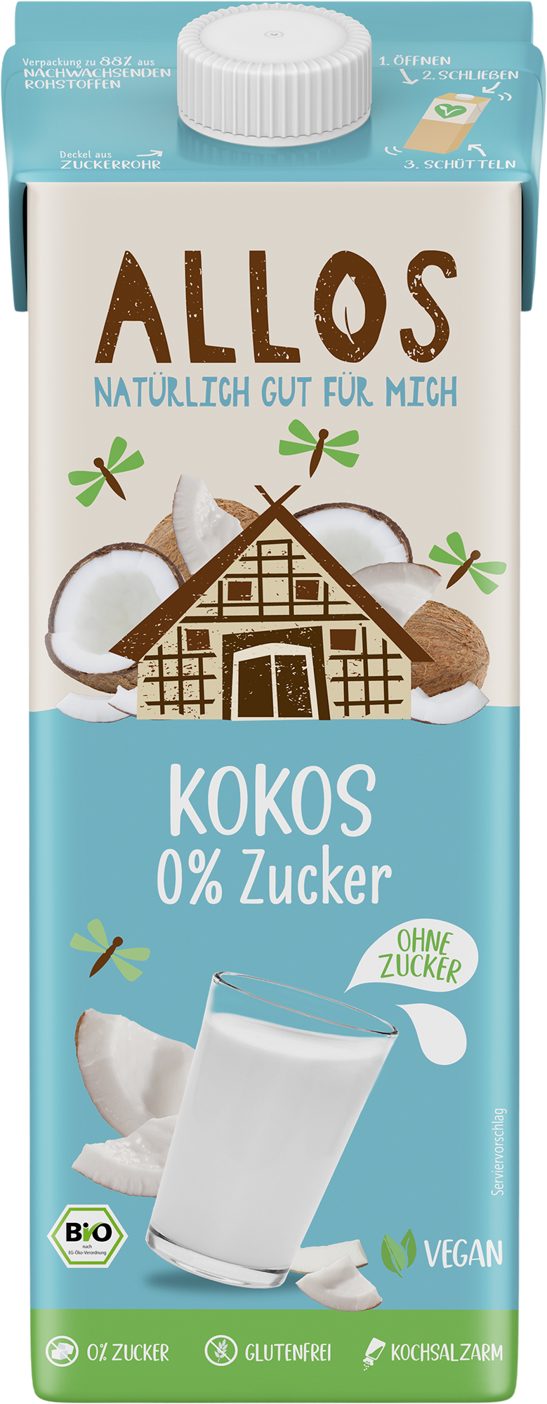 Allos Kokos 0% Zucker Drink 1l