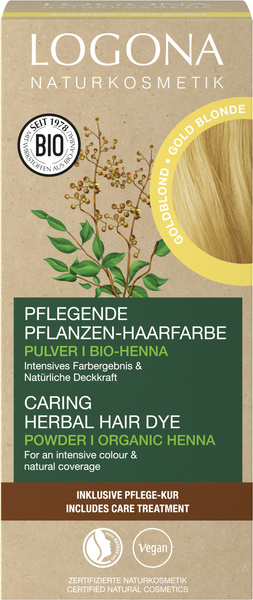 Logona Pflanzen-Haarfarbe Pulver goldblond 100 g