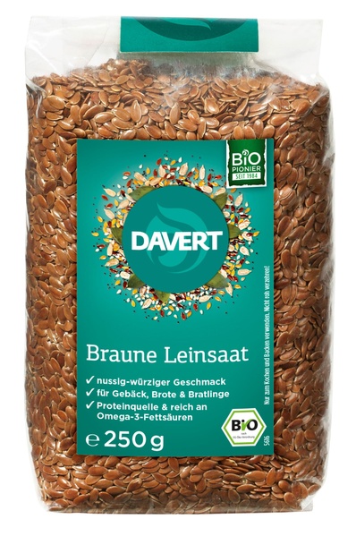 Davert Leinsaat braun 250 g