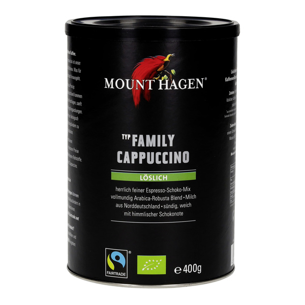 Mount Hagen Family Cappuccino mit Schokonote 400 g
