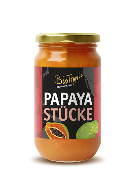 Biotropic Papayastücke in Ananassaft 350 g