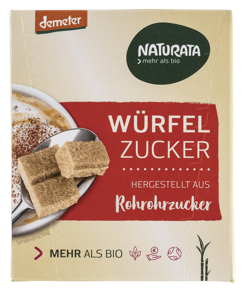 NATURATA Würfelzucker aus Rohrohrzucker 500 g