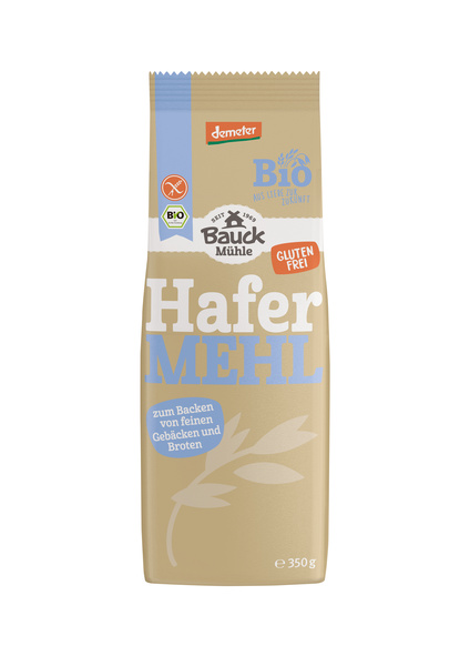 Bauck Mühle Hafermehl glutenfrei Demeter 350 g