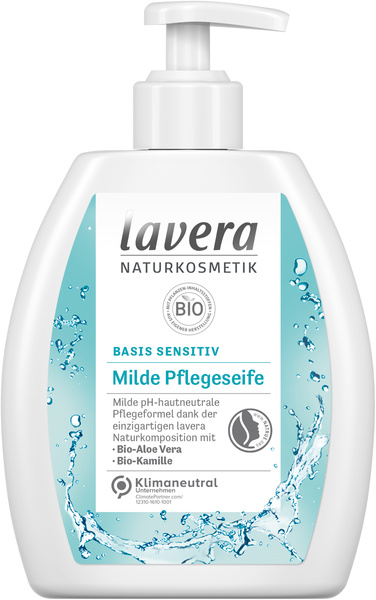 lavera basis sensitiv milde Pflegeseife Aloe Vera & Kamille 250 ml