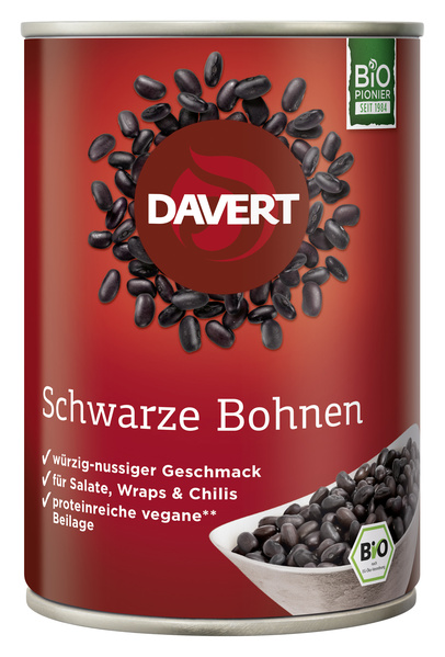 Davert Schwarze Bohnen 400 g