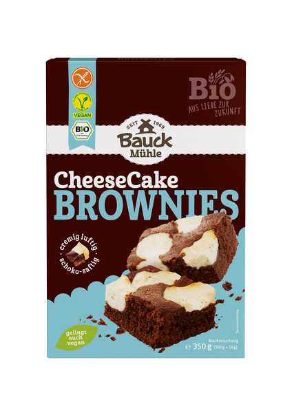 Bauck Mühle Cheesecake Brownies glf 350 g
