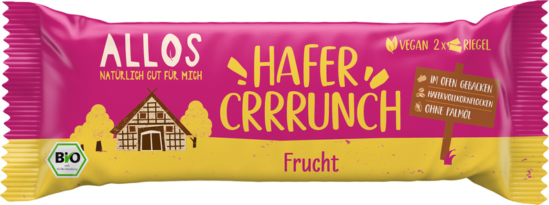 Allos Hafercrrrunch Riegel Frucht 50 g