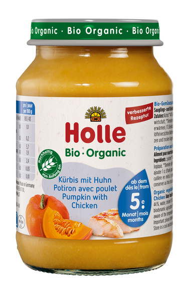 Holle  Kürbis mit Huhn 190 g