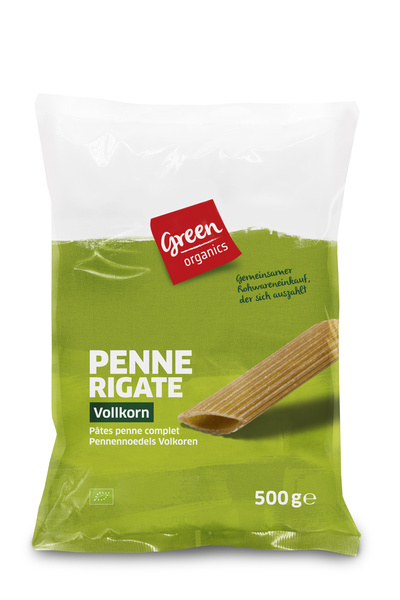 greenorganics Penne Rigate Vollkorn 500 g