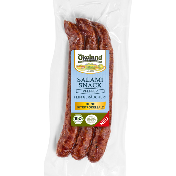 ÖKOLAND Salami Snack Pfeffer 120 g