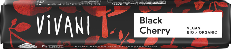 Vivani Black Cherry Schokoriegel 35 g